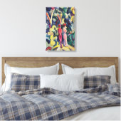 Paar op Forest Track tegen August Macke Canvas Afdruk (Insitu (Slaapkamer))