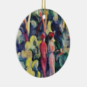 Paar op Forest Track tegen August Macke Keramisch Ornament (Rechts)