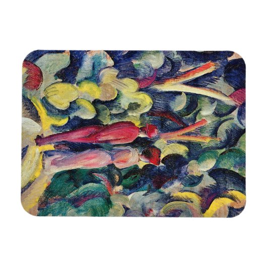 Paar op Forest Track tegen August Macke Magneet (Horizontaal)