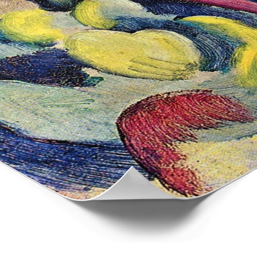 Paar op Forest Track tegen August Macke Poster (Hoek)