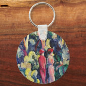 Paar op Forest Track tegen August Macke Sleutelhanger (Achterkant)