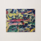 Paar op het bospad door August Macke Legpuzzel (Horizontaal)