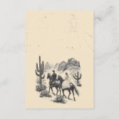 Paar op paard Canyon QR-code en details Informatiekaartje (Achterkant)