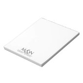 Paar Pas getrouwd Ampersand Monogram Notitieblok (Gedraaid)