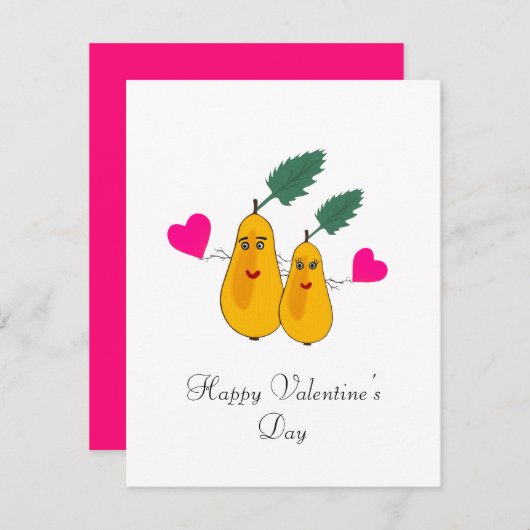 Paar peren feestdagenkaart (Voorkant / Achterkant)