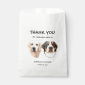 Paar Pet Hand tekening gepersonaliseerd dank u Bedankzakje (Voorkant)