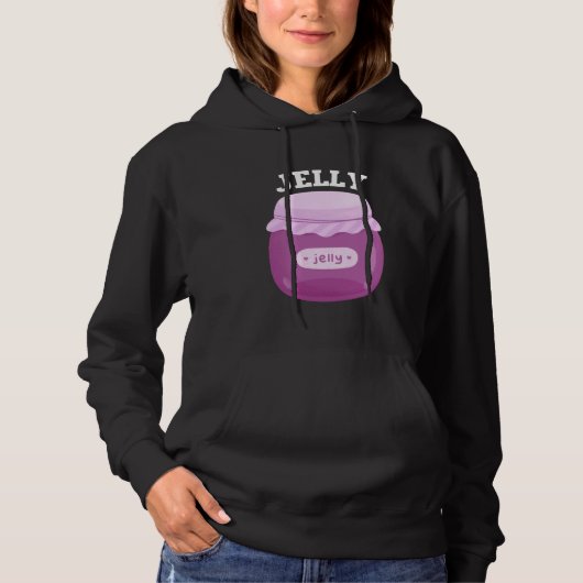 Paar Pindakaas en Jelly Matching Kostuum Ha Hoodie (Voorkant)