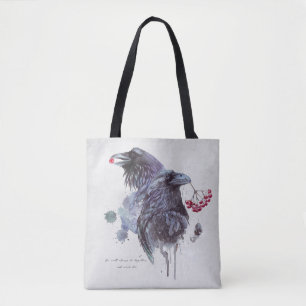Paar Plonsen van de Waterverf van Raven Abstracte Draagtas