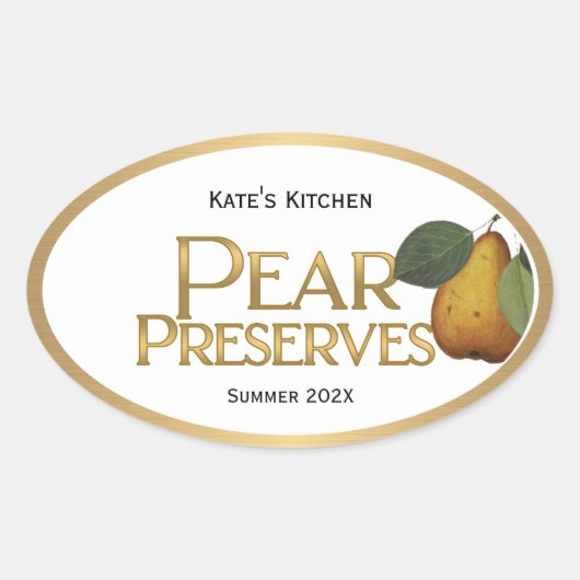 Paar Preserve Jelly Label  (Voorkant)