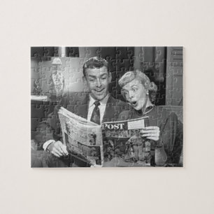 Paar Reading Magazine Legpuzzel