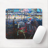 Paar rijdend op een wit paard, Wassily Kandinsky Muismat (Met muis)