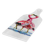 Paar roze flamingo snijplank (Hoek)