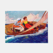 Paar Sailing door R.J. Cavaliere Deurmat (Voorkant)