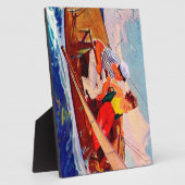 Paar Sailing door R.J. Cavaliere Fotoplaat (Zijkant)