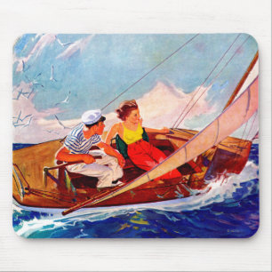 Paar Sailing door R.J. Cavaliere Muismat