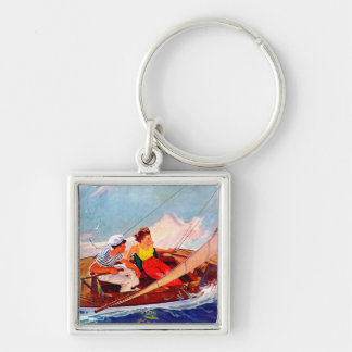 Paar Sailing door R.J. Cavaliere Sleutelhanger