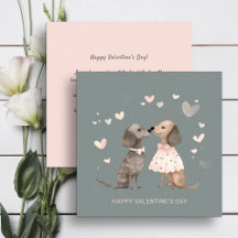 Paar schattige honden Valentijnsdag