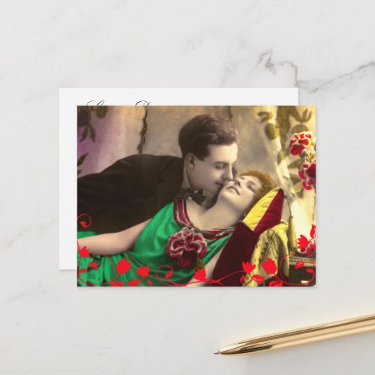 paar sparen de Sjabloon van de Datum (Voorkant / Achterkant in situ)