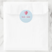 PAAR STICKER SEAL schattig bruiloft vingerafdruk h (Tas)