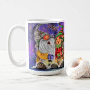 Paar Sweet Gnomes die vrolijk kerstlied zingen Koffiemok