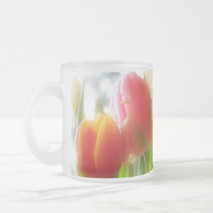 Paar Tulip-Mok Matglas Koffiemok