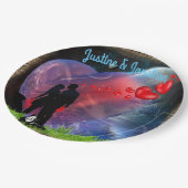 Paar Valentijn Picnic Papieren Bordje (Gekanteld)