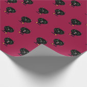 Paar van Black Kitty katten Cadeaupapier (Hoek)