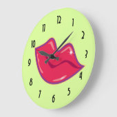 Paar van Cherry Red Lips Grote Klok (Hoek)