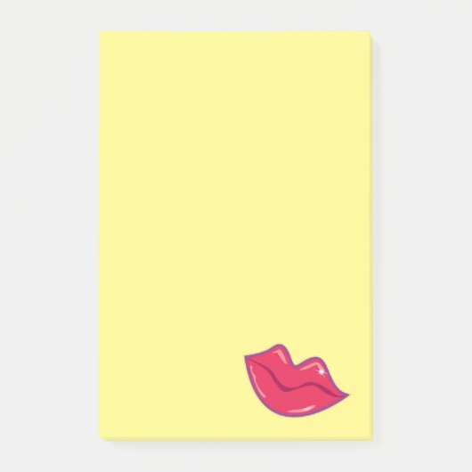 Paar van Cherry Red Lips Post-it® Notes (Voorkant)