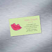 Paar van Cherry Red Lips Visitekaartje Magneet (Voorbeeld)