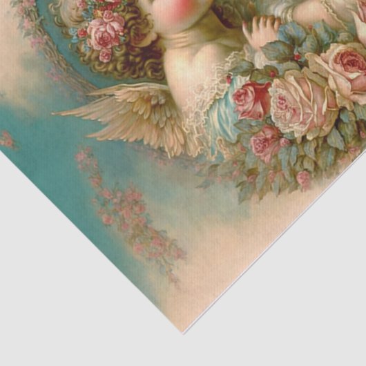 Paar van Cupids Tissuepapier (Detail)