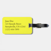 Paar van Daffodils Roze en Gele Lentbloemen Bagagelabel (Achterkant horizontaal)