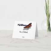 Paar van Daffodils Roze en Gele Lentbloemen Bedankkaart (Achterkant)