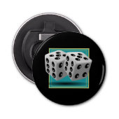 Paar van Dice Button Flesopener (Voorkant)