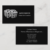 Paar van Dice Visitekaartje (Voorkant / Achterkant)