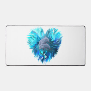 Paar van dolfijnen bureaumat