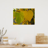 Paar van Herfst Redbud laat de herfst Fotografie Poster (Keuken)
