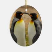 Paar van King Penguins, Falklands Keramisch Ornament (Rechts)