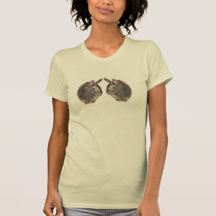 Paar van konijnen op T-shirt