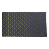 Paar van Kussenslopen - Geometrisch goud en Lila (Achterkant-Links)