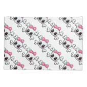 Paar van Kussenslopen van standaardgrootte/Skulls (Achterkant-Links)