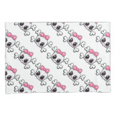 Paar van Kussenslopen van standaardgrootte/Skulls (Voorkant-Rechts)