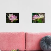 Paar van Lotus Flowers II Muurkunst Sets (Woonkamer)