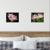 Paar van Lotus Flowers II Muurkunst Sets (Slaapkamer)