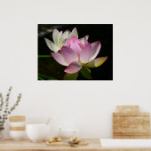 Paar van Lotus Flowers II Poster (Keuken)