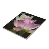 Paar van Lotus Flowers II Tegeltje (Zijkant)