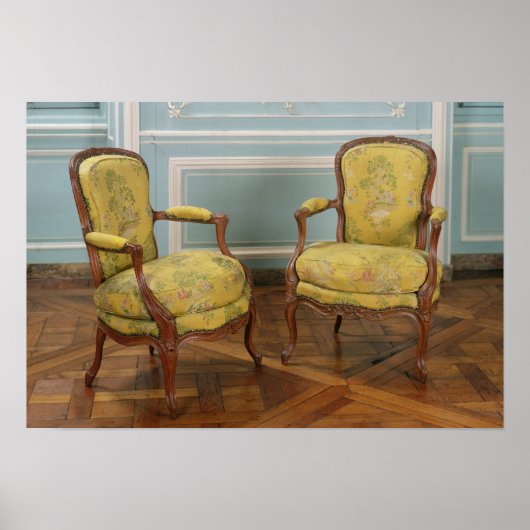 Paar van Louis XV-armstoelen, 1723-74 Poster (Voorkant)