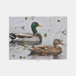 Paar van Mallard Ducks Fleece Deken