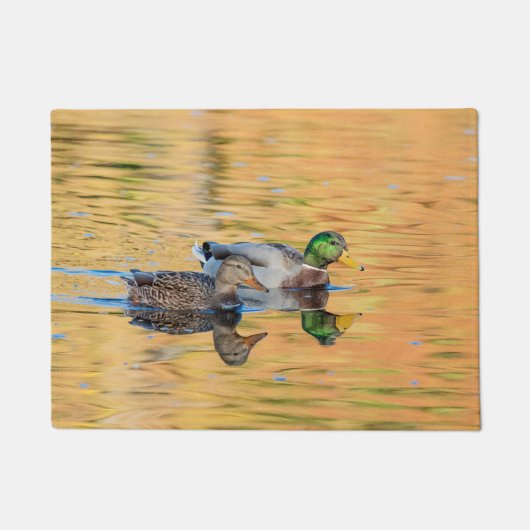Paar van Mallards Deurmat (Voorkant)