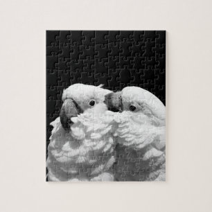 Paar van paraplu-cockatoes legpuzzel